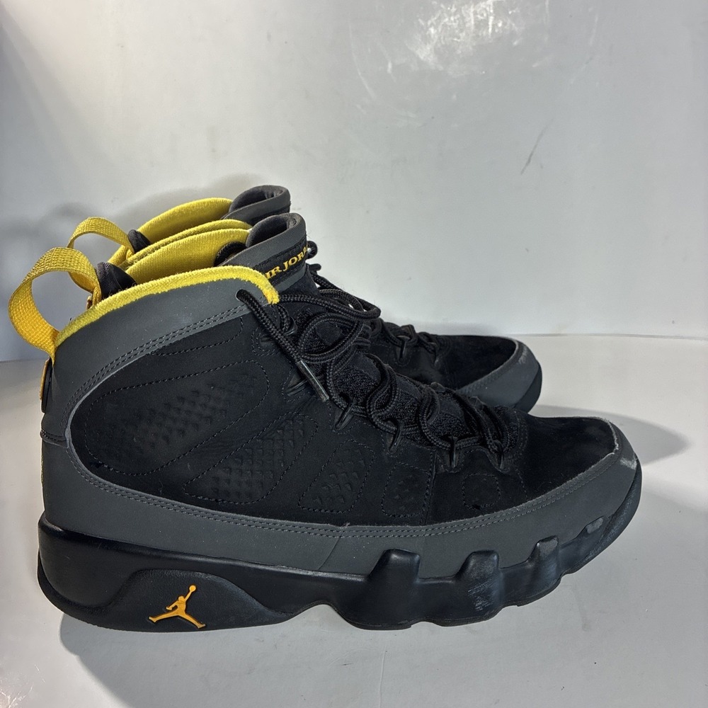 Nike Air Jordan 9 Retro Dark Charcoal Shoes Black Mens Size 9 CT8019-070 - Picture 4 of 11